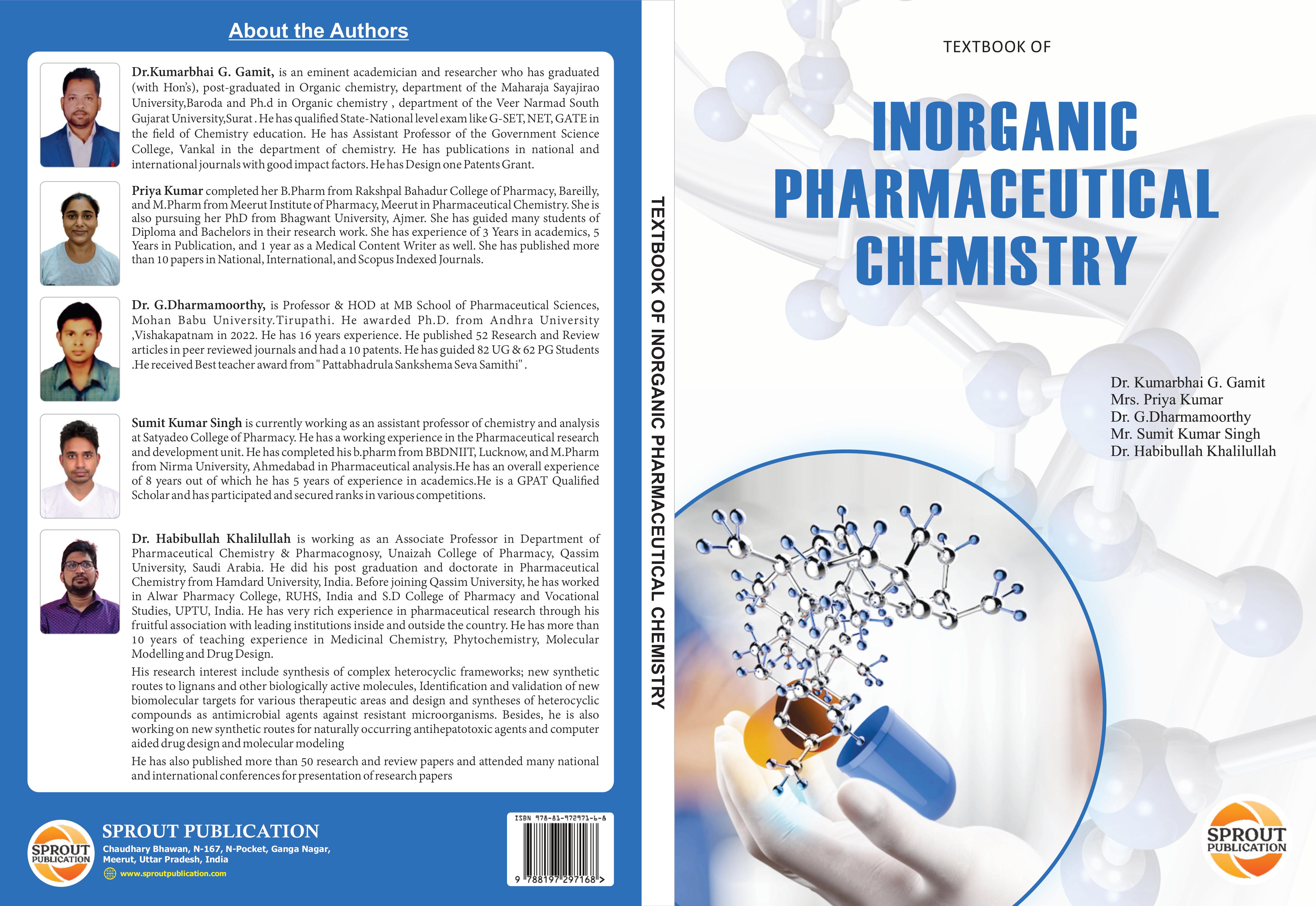  Pharmaceutical Inorganic Chemistry
