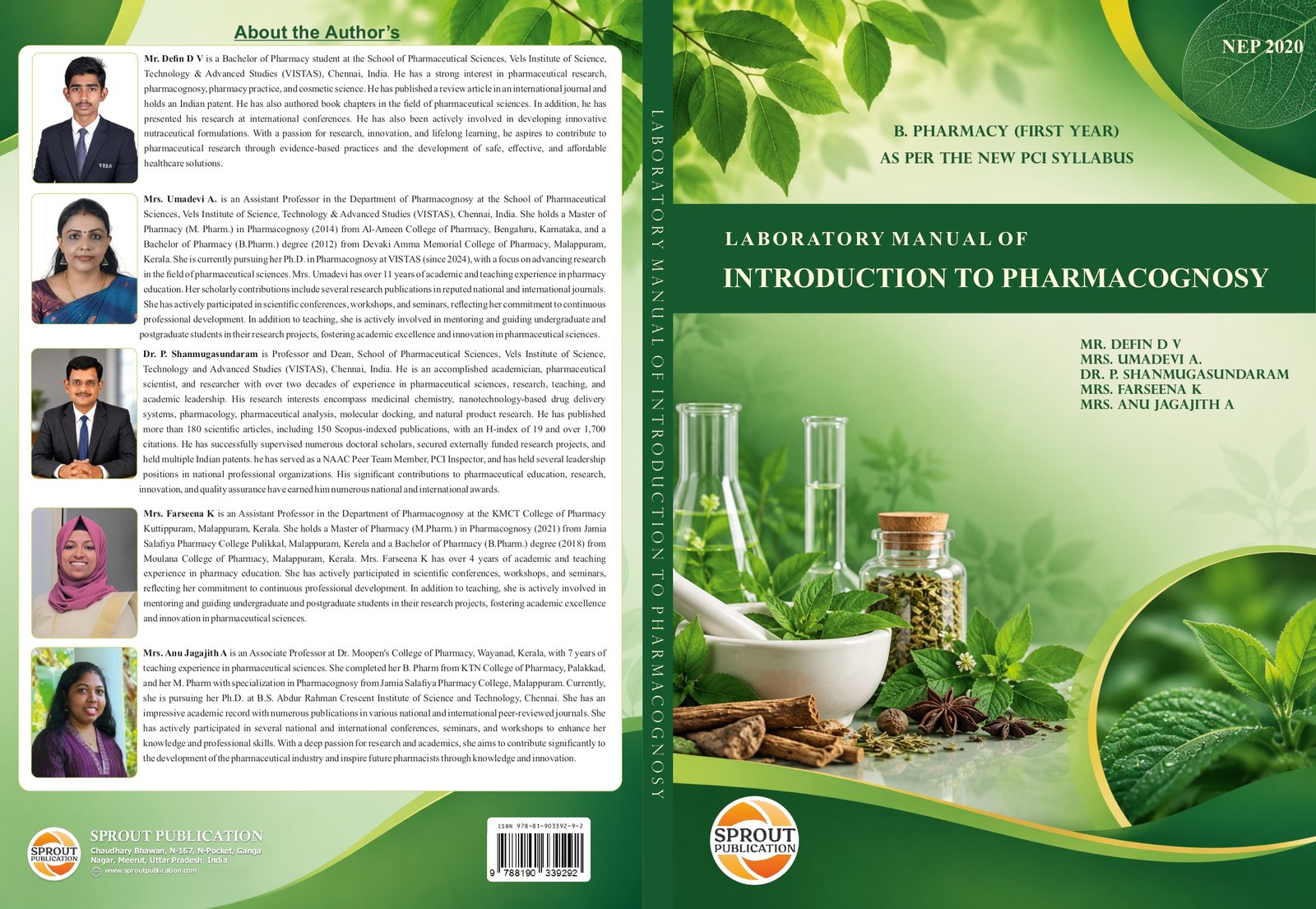 Laboratory Manual of Introduction to Pharmacognosy